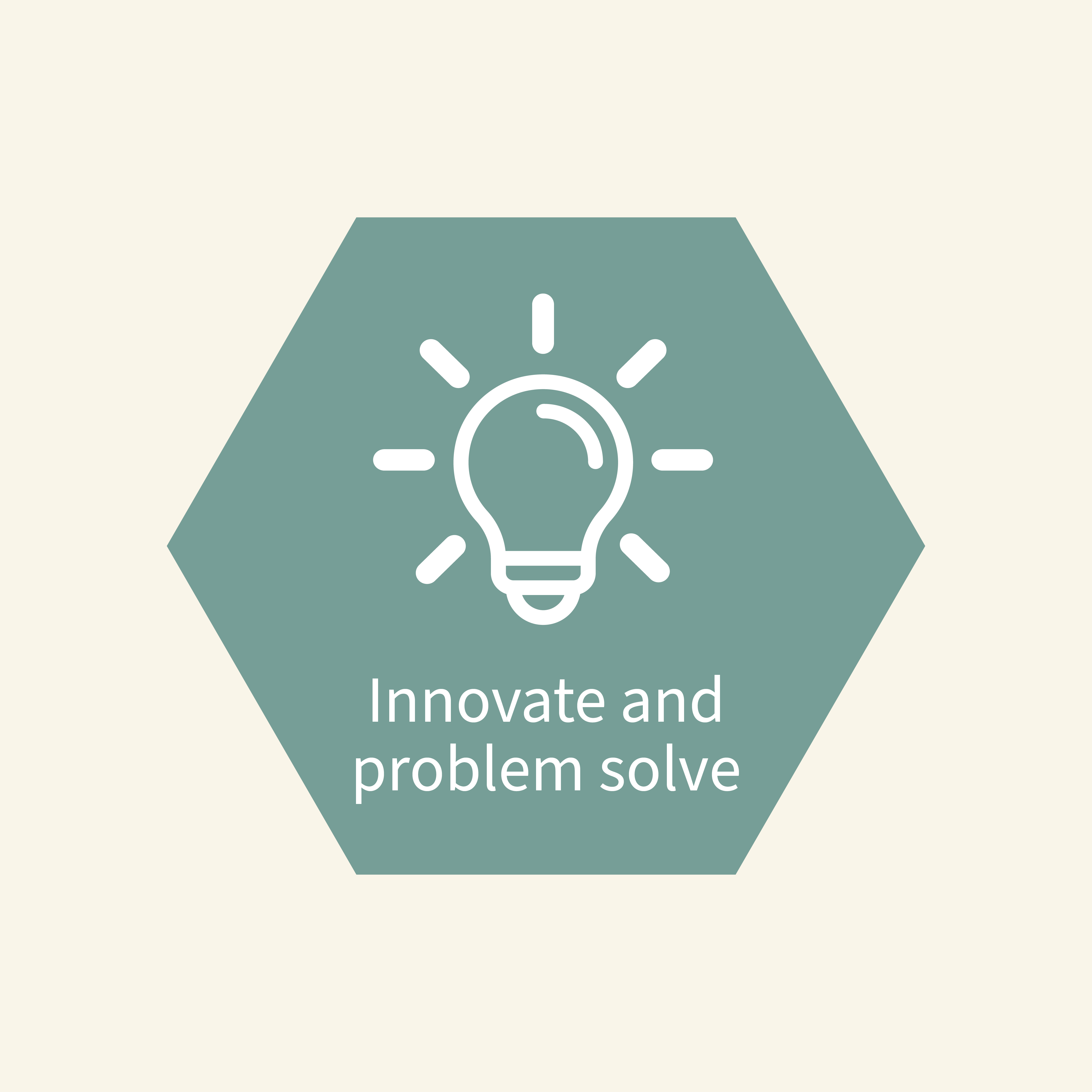 Innovate and problem solve
